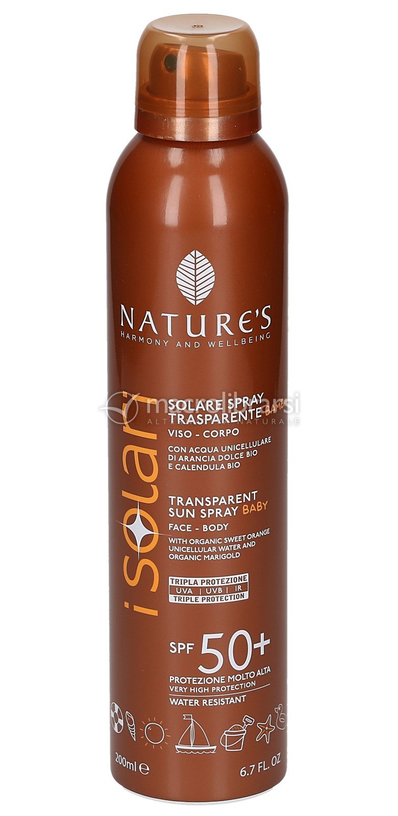 SOLARI NATURE'S SPRAY TRASPARENTE BAMBINI SPF50