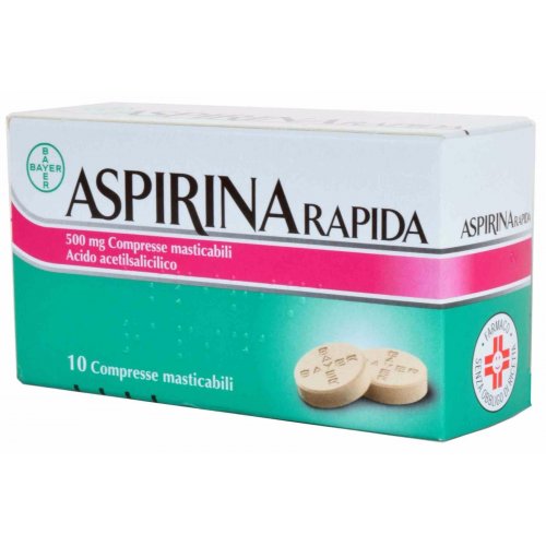 ASPIRINA RAPIDA 10 COMPRESSE MASTICABILI 500MG