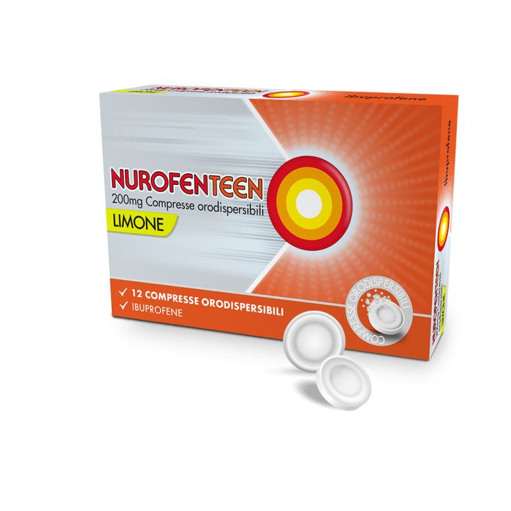 NUROFENTEEN 12 COMPRESSE OROSOLUBILI 200MG LIMONE