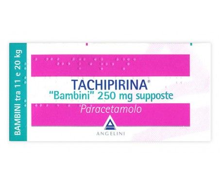 TACHIPIRINA BB 10SUPP 250MG