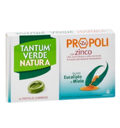 TANTUM VERDE NATURA 15 PASTIGLIE GOMMOSE EUCALIPTO E MIELE