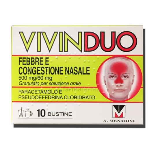 VIVINDUO FEBBRE E CONGESTIONE NASALE 10 BUSTINE