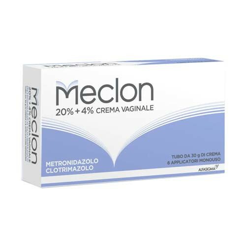 MECLON CREMA VAGINALE 20%+ 4% TUBO 30 G + 6A