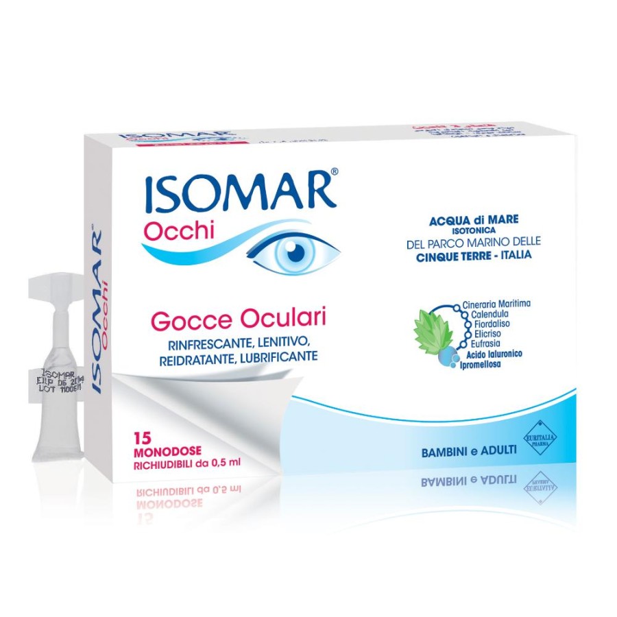 ISOMAR OCCHI ACIDO IALURONICO 0,2% MONODOSE 15 FLACONCINI