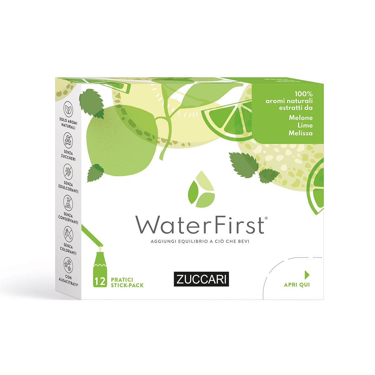 WATERFIRST MELON LIME MELISSA 12STK