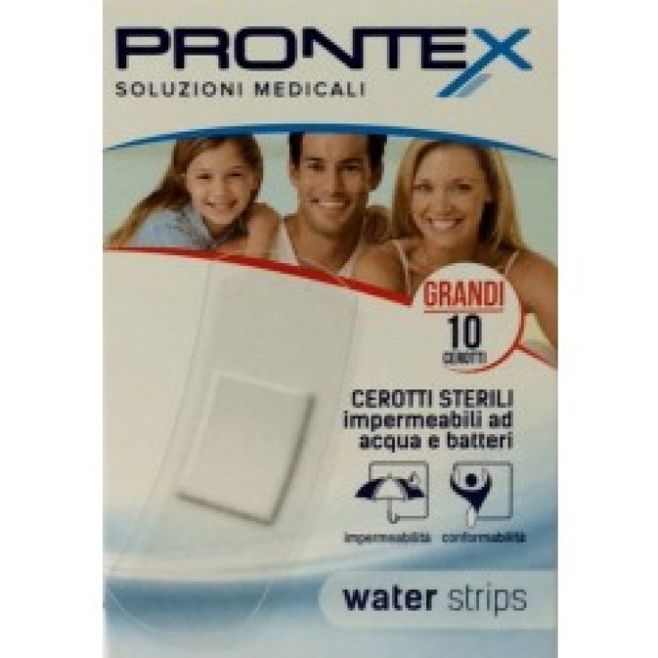 CEROTTI PRONTEX WATER STRIPS GRANDI 10 PEZZI