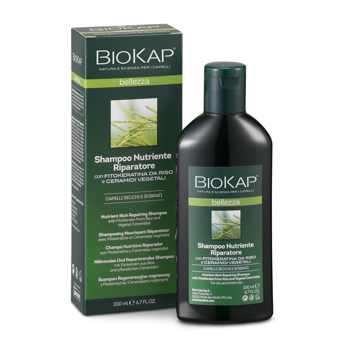 BIOKAP SHAMPOO NUTRIENTE RIPARATORE