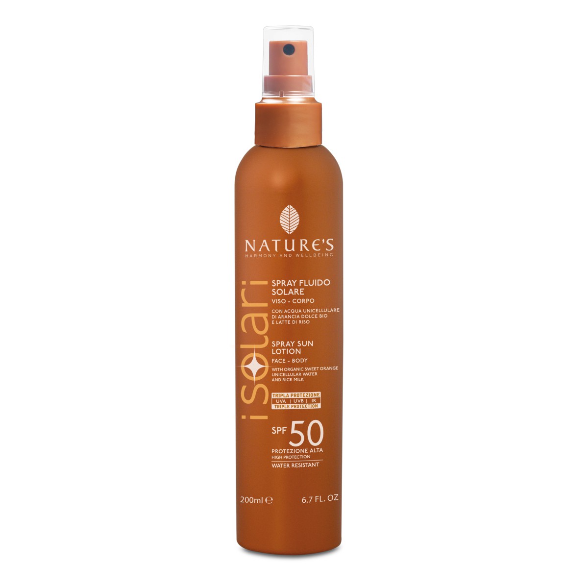 SOLARI NATURE'S SPRAY FLUIDO SPF50