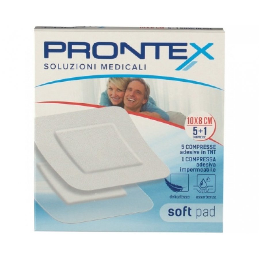 GARZA PRONTEX SOFT 10X8CM 6 PEZZI