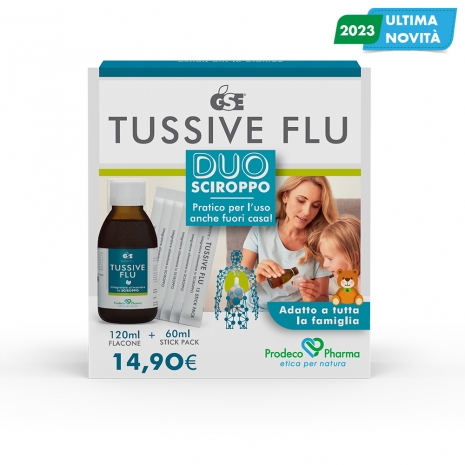 GSE TUSSIVE FLU DUO FLACONE 120ML + 6 STICK PACK