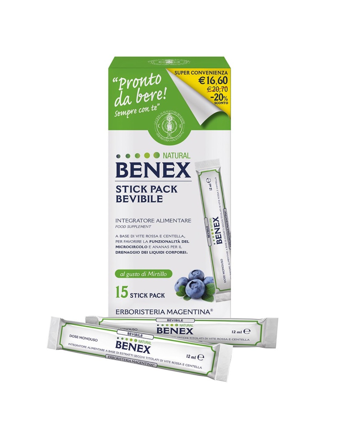 BENEX BEVIBILE 15 STICK 12ML