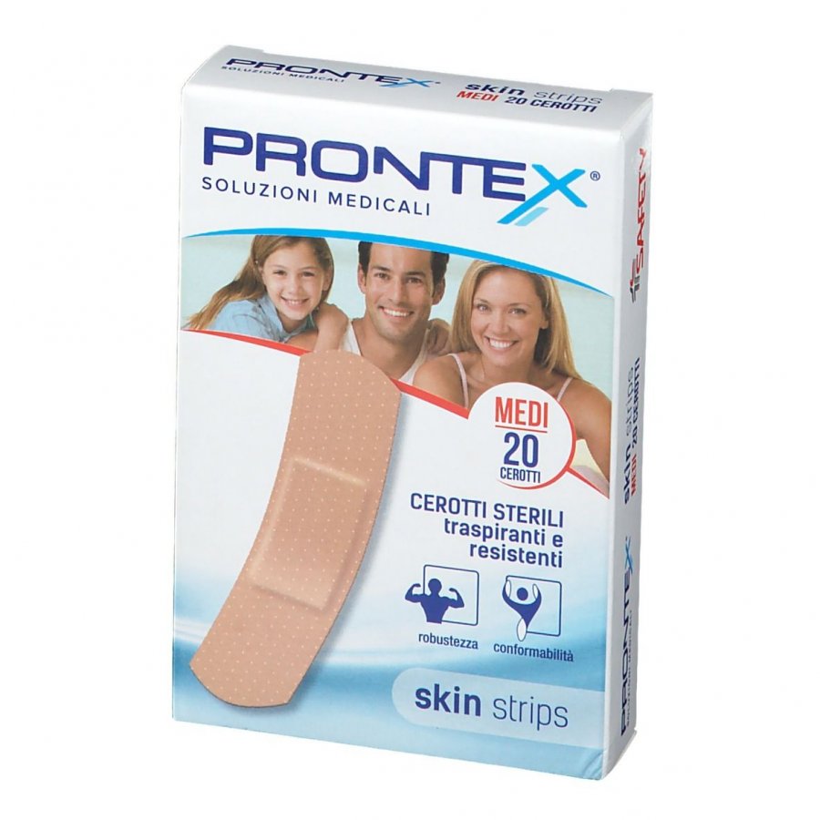 CEROTTI PRONTEX SKIN STRIPS MEDI 20 PEZZI