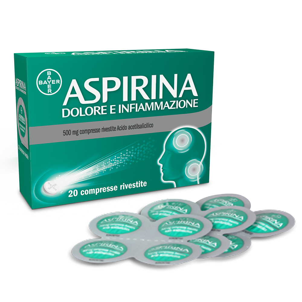 ASPIRINA DOLORE E  INFIAMMAZIONE 20 COMPRESSE 500MG