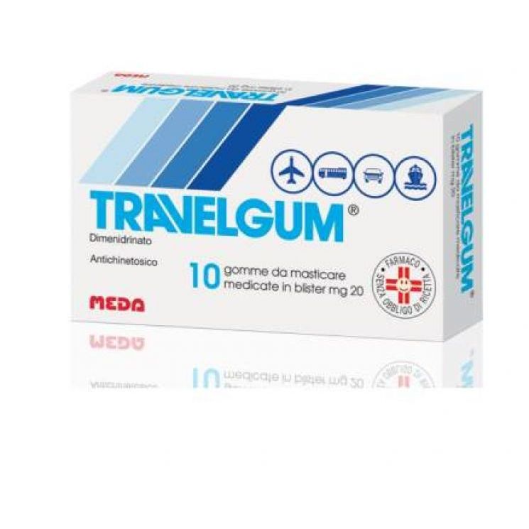 TRAVELGUM 10 GOMME DA MASTICARE 20MG