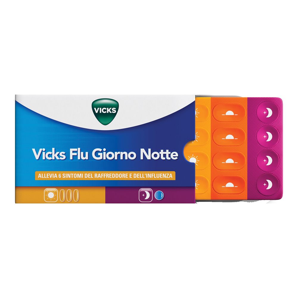 VICKS FLU GIORNO E NOTTE COMPRESSE RIV