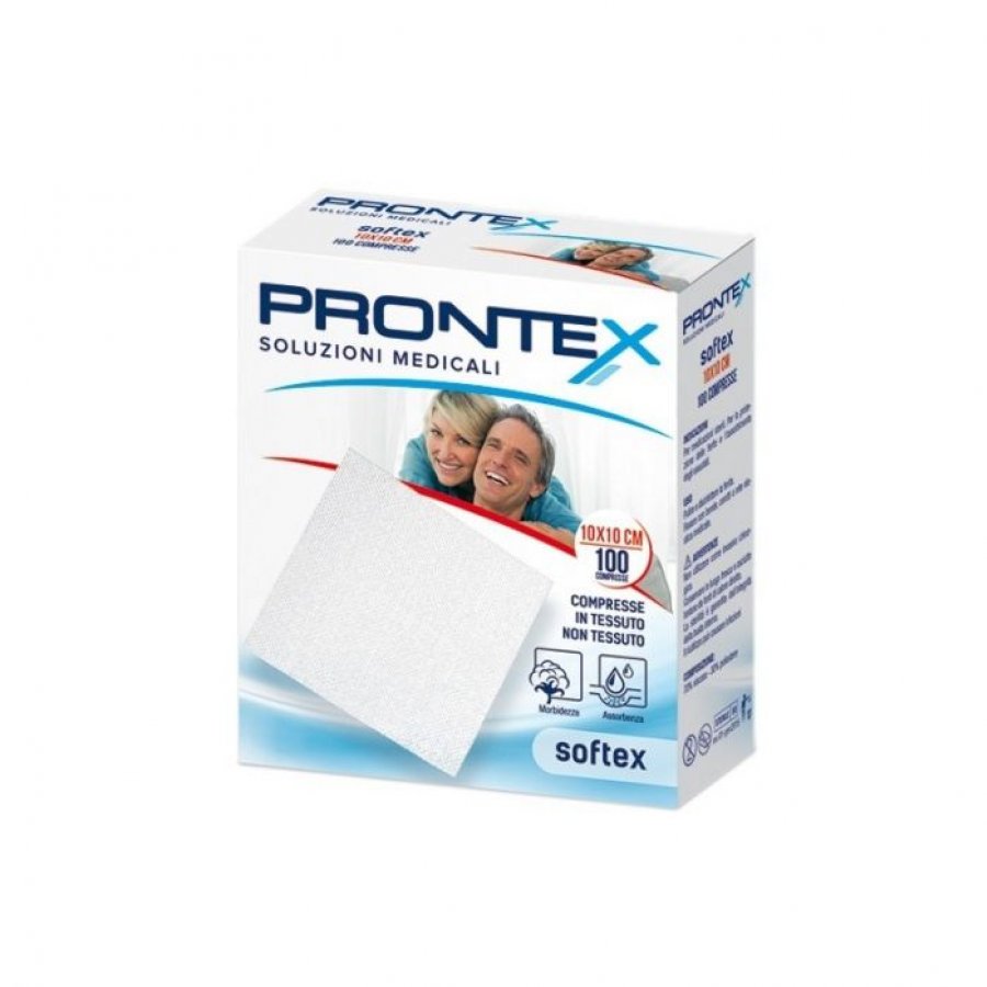 GARZA PRONTEX TNT SOFT 10X10CM 100 PEZZI