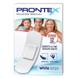 CEROTTI PRONTEX WHITE STRIPS GRANDI 12 PEZZI