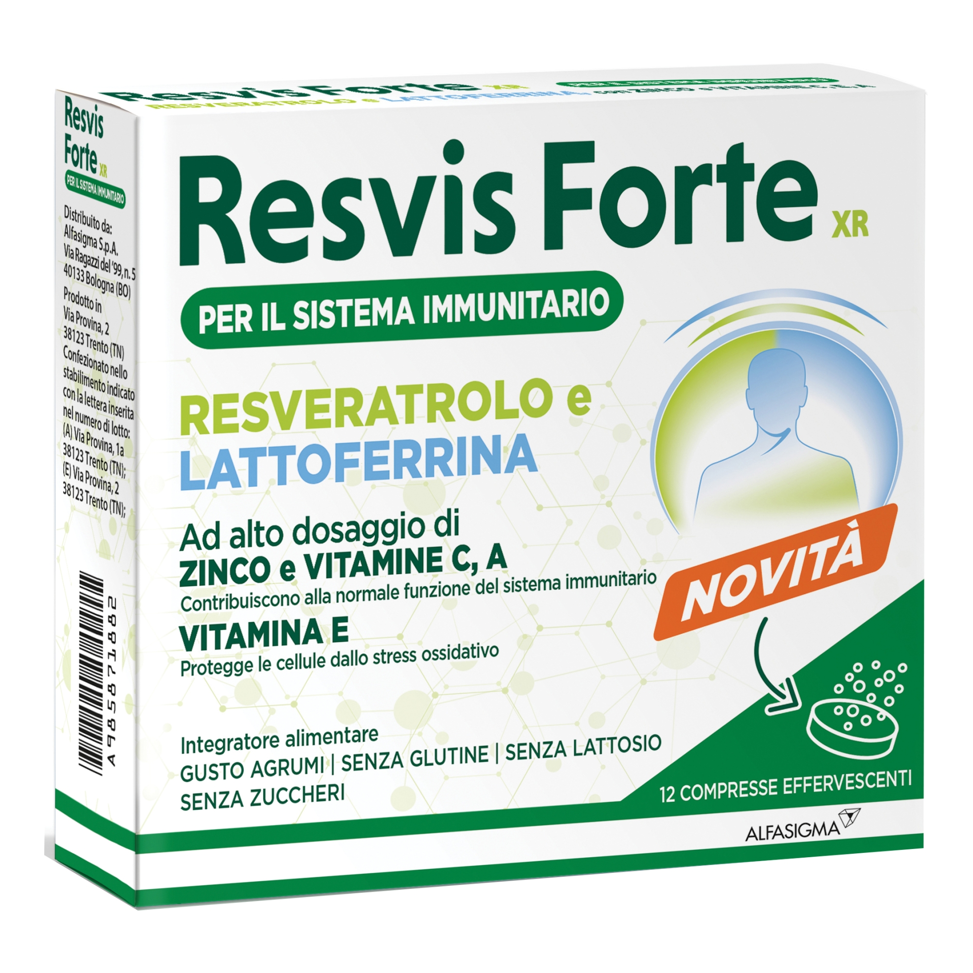 RESVIS FORTE XR 12 COMPRESSE EFFERVESCENTI