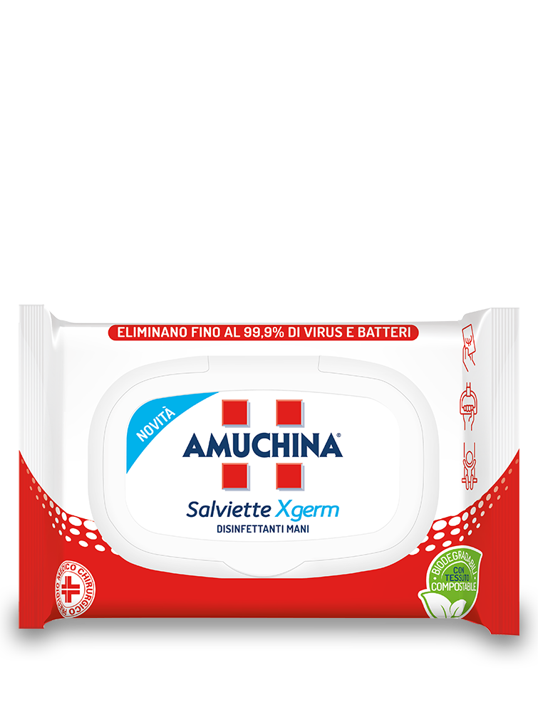 AMUCHINA XGERM SALVIETTE MANI 20 PEZZI