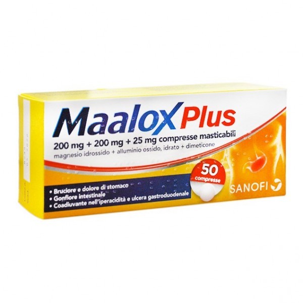 MAALOX PLUS 50CPR MAST