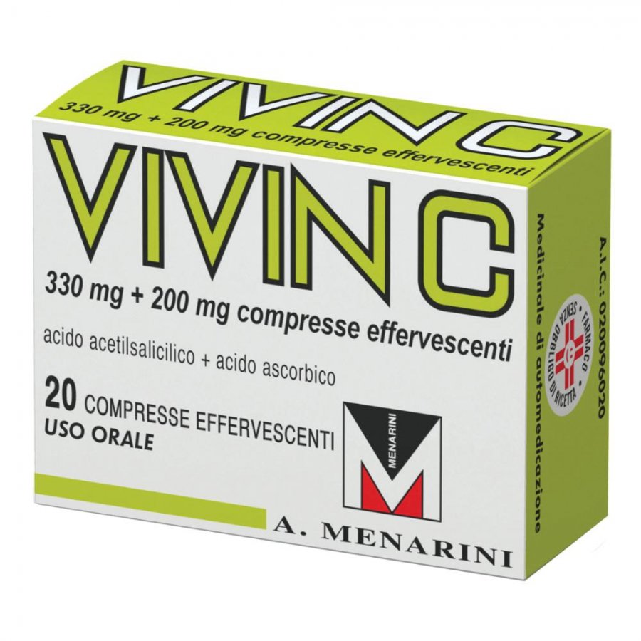 VIVIN C 20 COMPRESSE EFFERVESCENTI 330MG+200MG