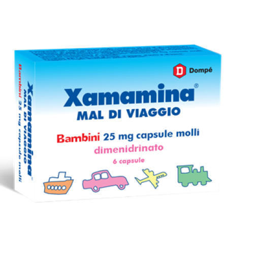 XAMAMINA MAL DI VIAGGIO BAMBINI 6 CAPSULE 25MG