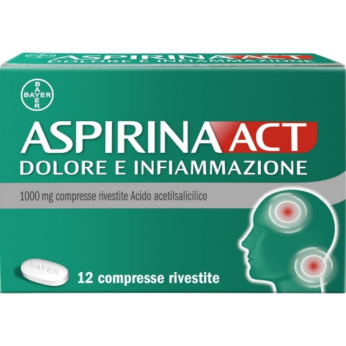 ASPIRINAACT DOLORE INFIAMMAZIONE 12 COMPRESSE 1G