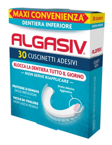 ALGASIV ADESIVI PROTESI INFERIORE30 PEZZI