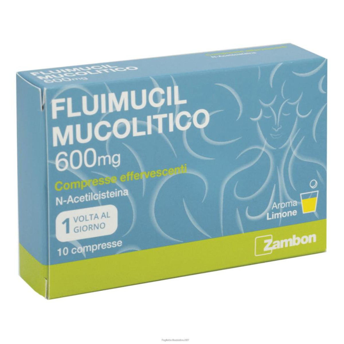 FLUIMUCIL MUCOLITICO 10 COMPRESSE EFFERVESCENTI 600MG