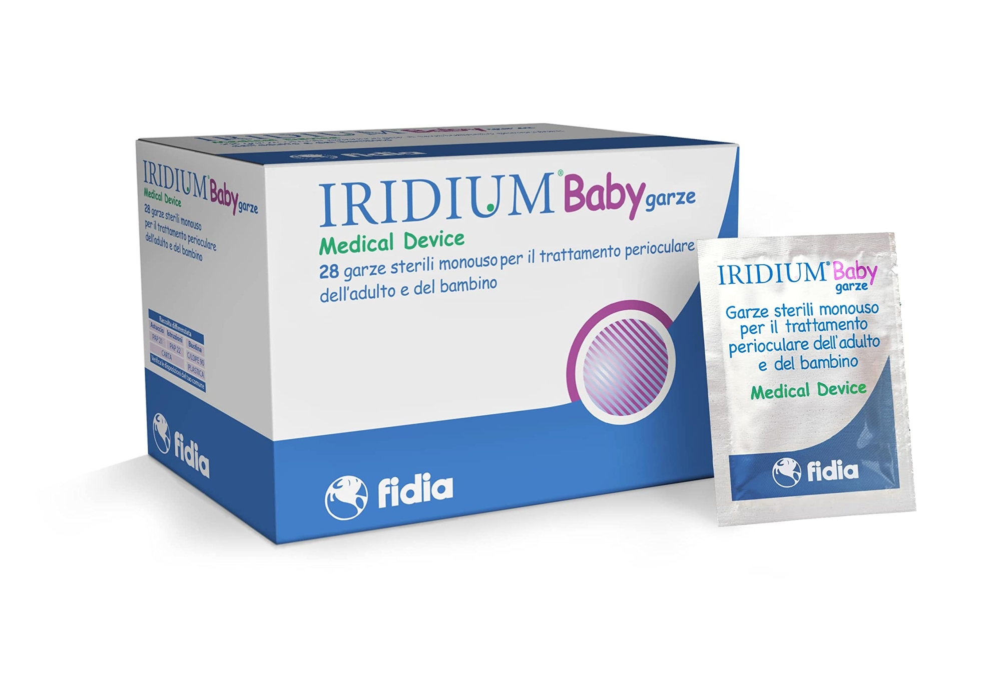 IRIDIUM BABY GARZA OCULARE 28 PEZZI