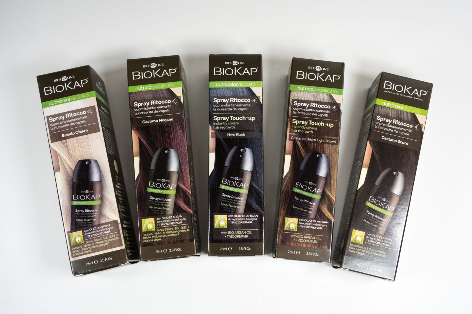 BIOKAP NUTRICOLOR DELICATO SPRAY RITOCCO CASTANO MOGANO