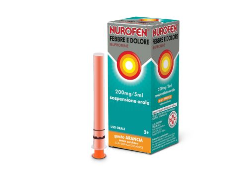 NUROFEN FEBBRE DOLORE BAMBINI SCIROPPO 200MG/5ML ARANCIA