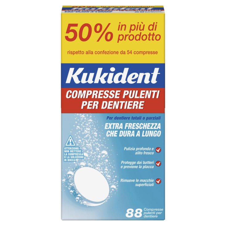 KUKIDENT COMPRESSE PULENTI FRESCHEZZA 88CPR