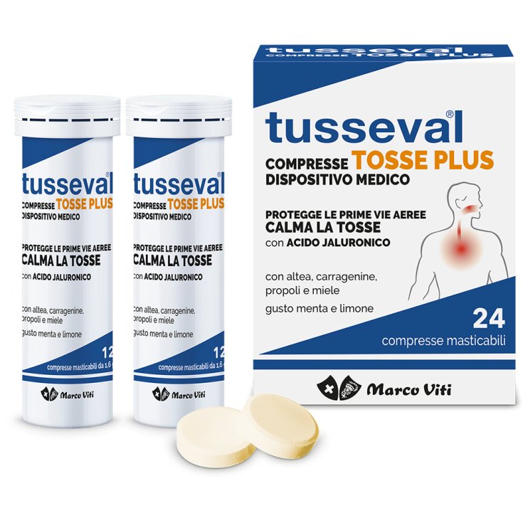 TUSSEVAL TOSSE PLUS 24 COMPRESSE MASTICABILI