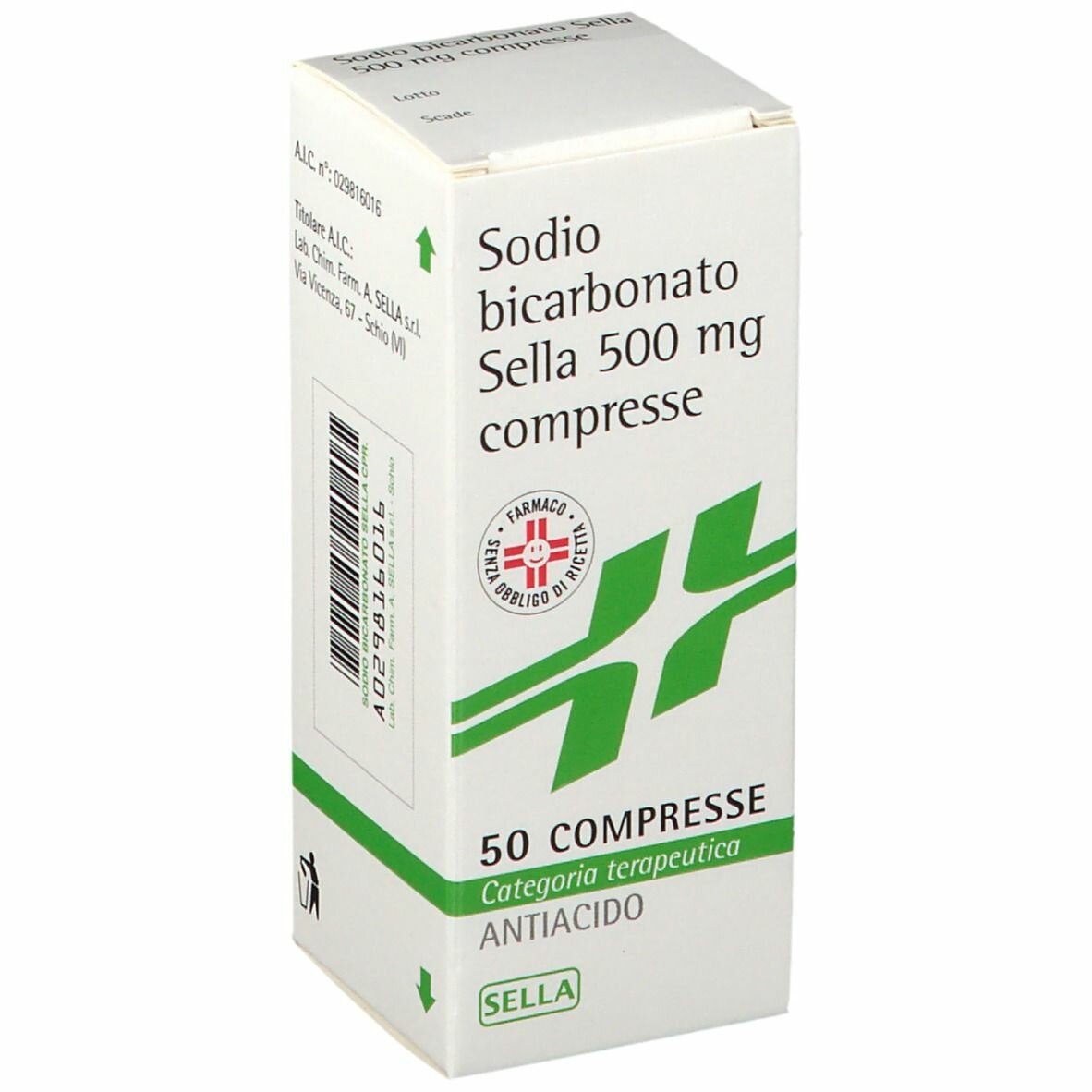 SODIO BICARBONATO 50CPR 500MG