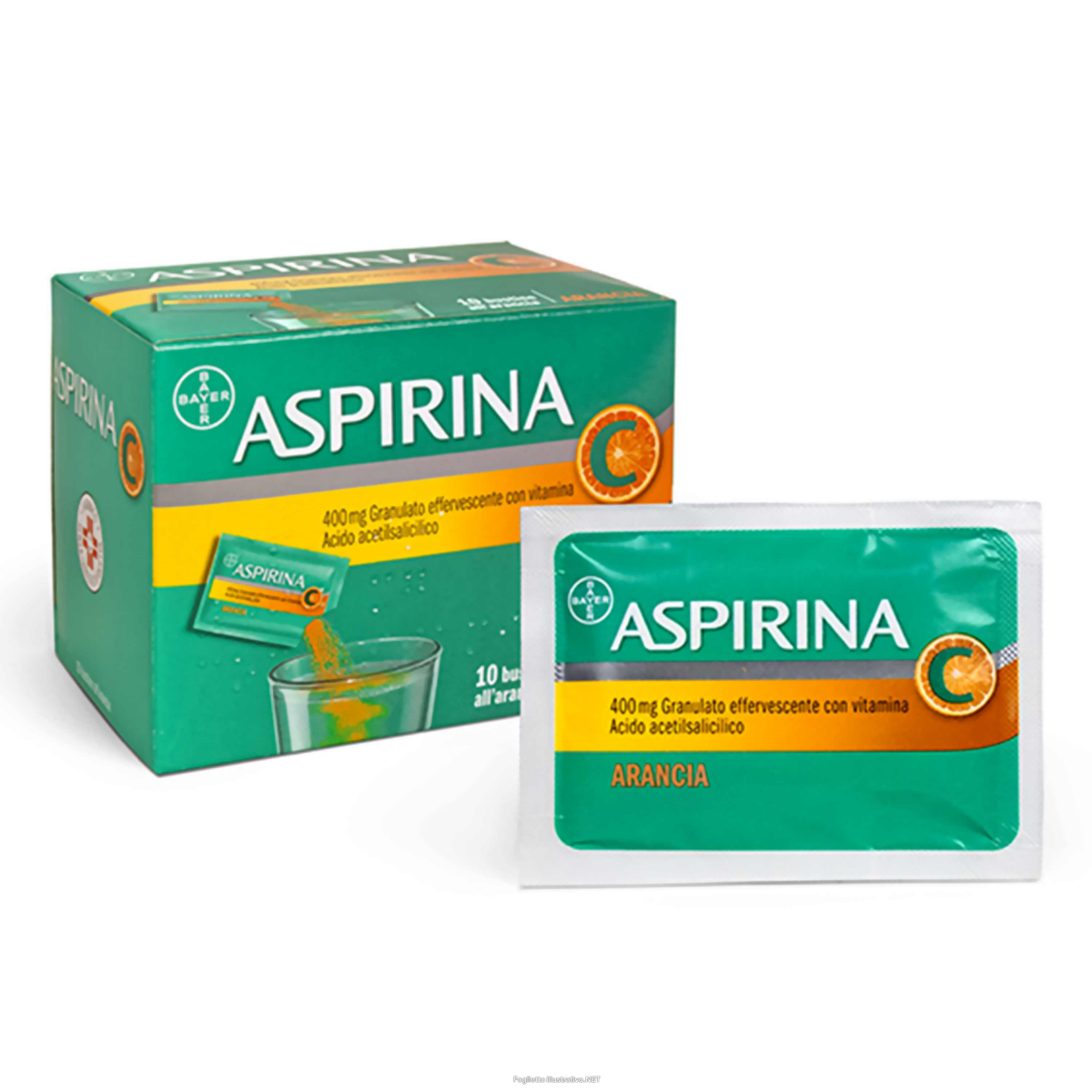 ASPIRINA GRANULATO 10 BUSTINE 400+240MG