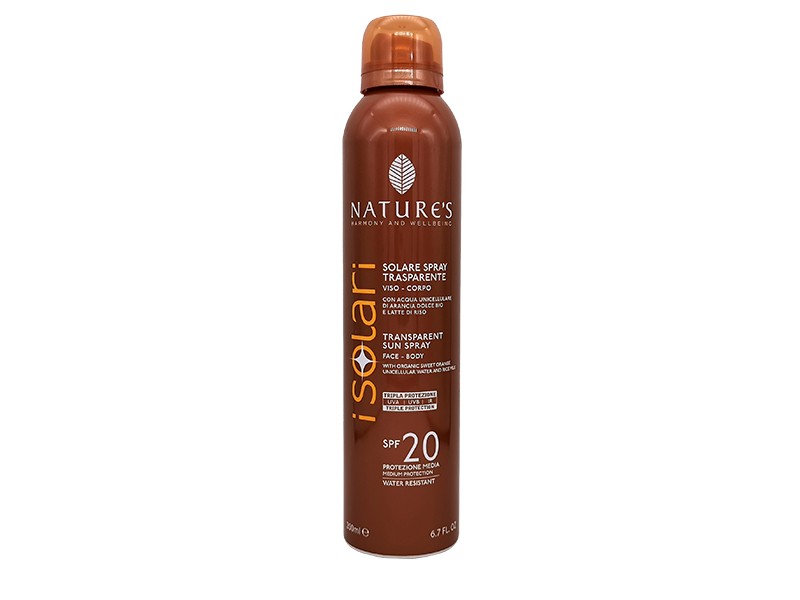 SOLARI NATURE'S SPRAY TRASPARENTE SPF20