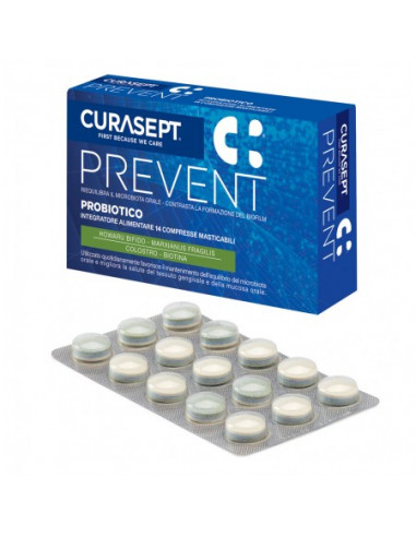 CURASEPT PREVENT PROBIOTICI 14 COMPRESSE