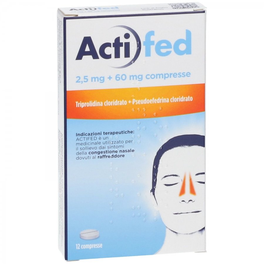 ACTIFED 12 COMPRESSE 2,5MG+60MG