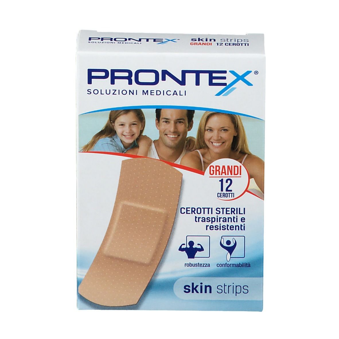 CEROTTI PRONTEX SKIN STRIPS GRANDI 12 PEZZI