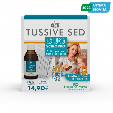 GSE TUSSIVE SED DUO FLACONE 120ML+ 6 STICK PACK