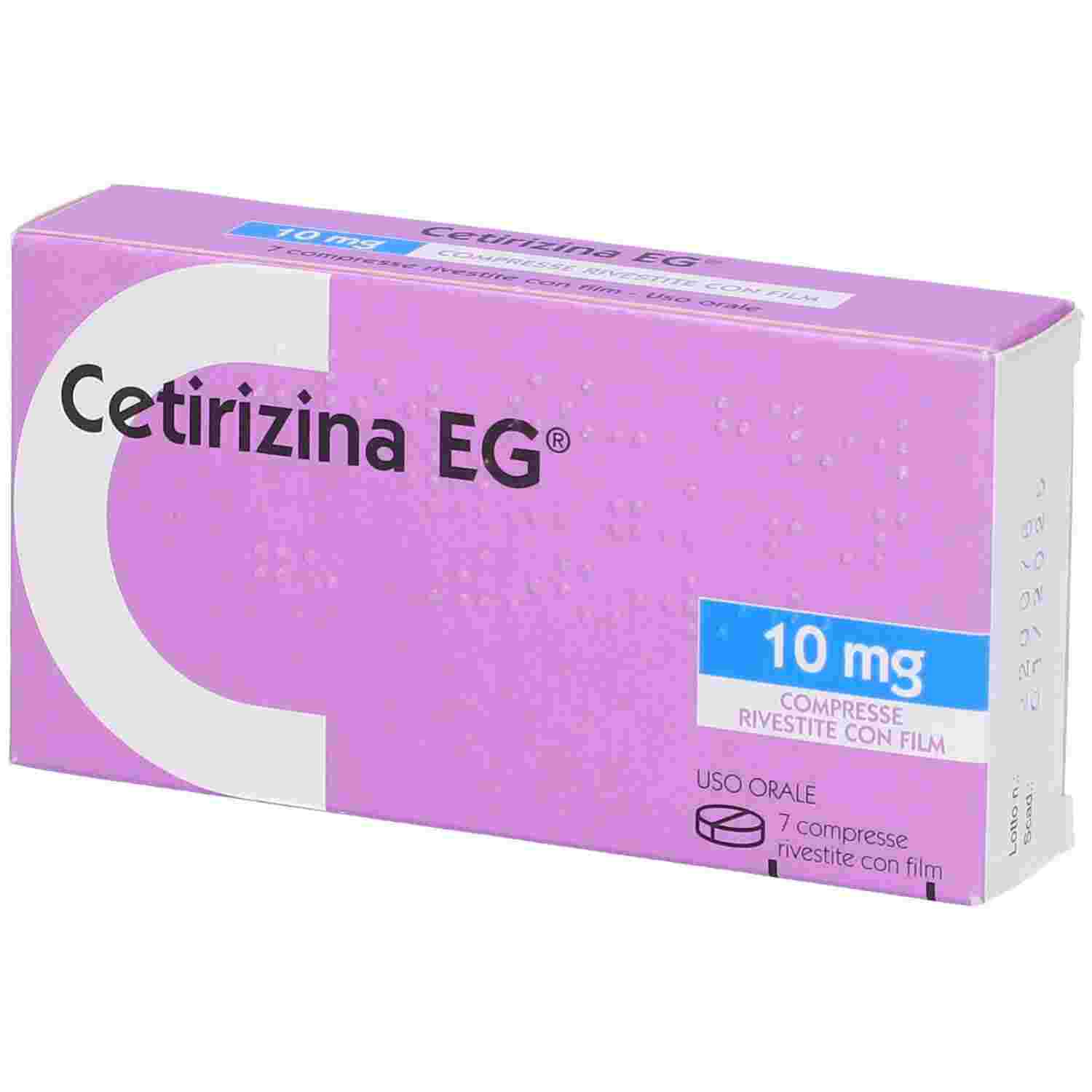 CETIRIZINA EG*7CPR RIV 10MG