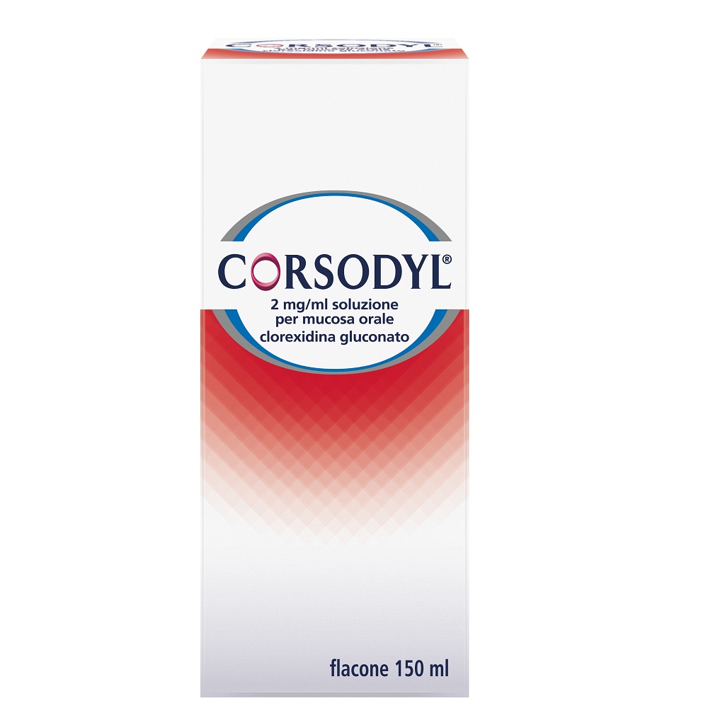 CORSODYL SOLUZIONE PER MUCOSA ORALE 150ML 200MG/100