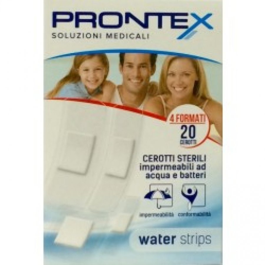 CEROTTI PRONTEX WATER STRIPS MISTI 20 PEZZI